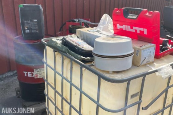 Hilti MD 2000, ibc 1000 l, lampe, Hover luftfukter, diselpumpe med telleverk