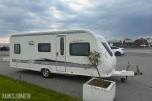 2012 Hobby 545 KMF Campingvogn, køyesenger og fortelt