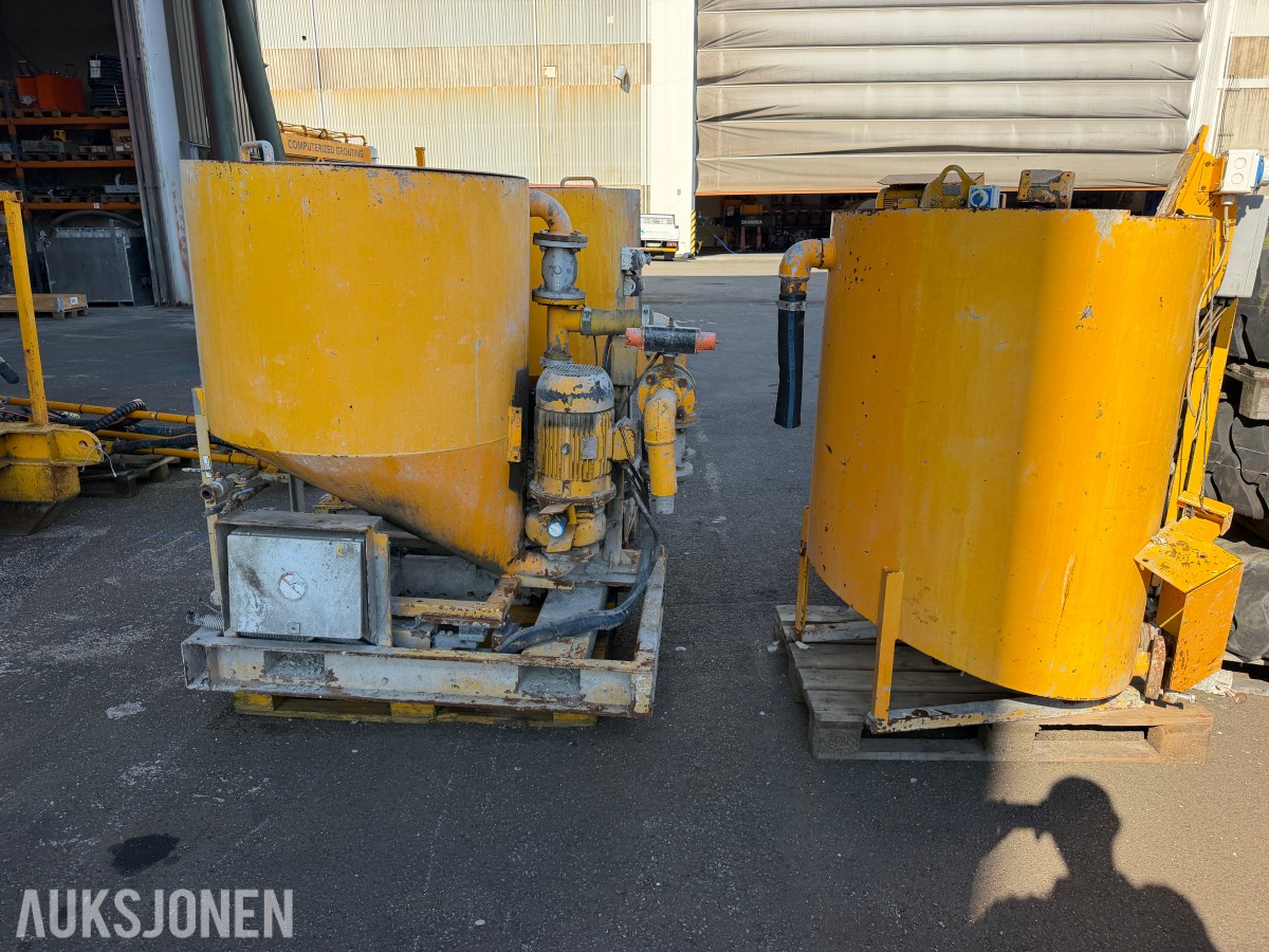 HANY BETONGBLANDER OG OMRØRER – 1 KOMPLETT SETT + 1 DELESETT
