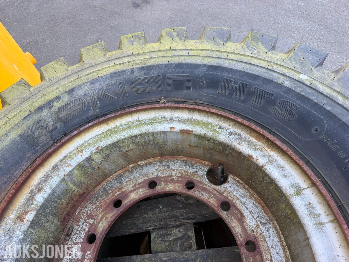NOKIAN HTS 14.00-24 DEKK MED FELG - 3 STK