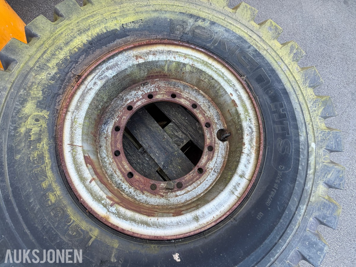 NOKIAN HTS 14.00-24 DEKK MED FELG - 3 STK