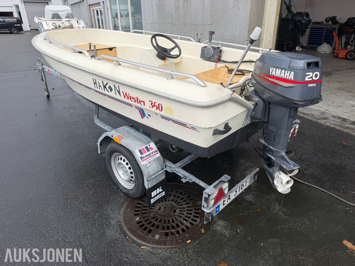 WESTER 360 MED YAMAHA 20 HK AUTOLUBE – REP.OBJEKT UTEN MINSTEPRIS