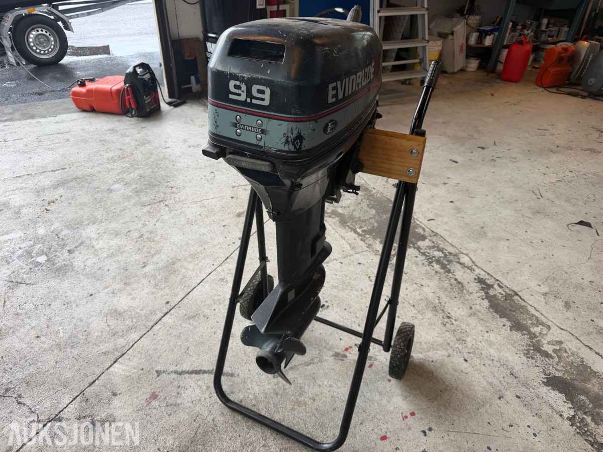 1997 EVINRUDE 9,9 HK PÅHENGSMOTOR – REP.OBJEKT UTEN MINSTEPRIS