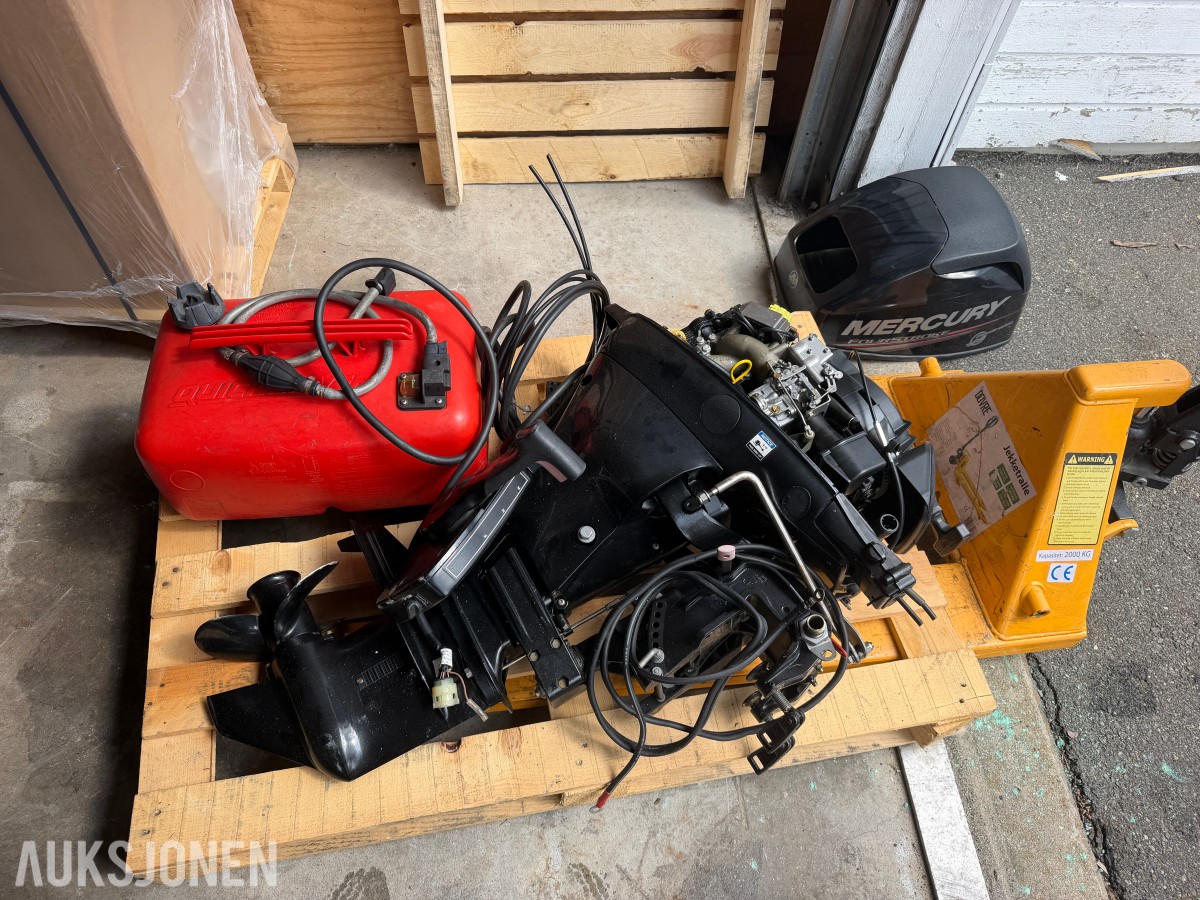 2015 MERCURY 10 HK FOURSTROKE – DELEMOTOR / REP.OBJEKT UTEN MINSTEPRIS