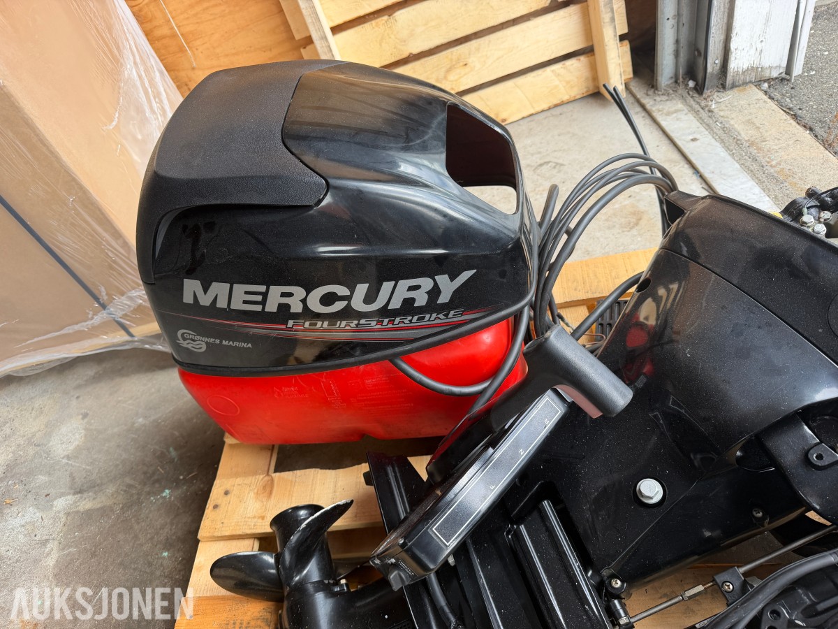 2015 MERCURY 10 HK FOURSTROKE – DELEMOTOR / REP.OBJEKT UTEN MINSTEPRIS