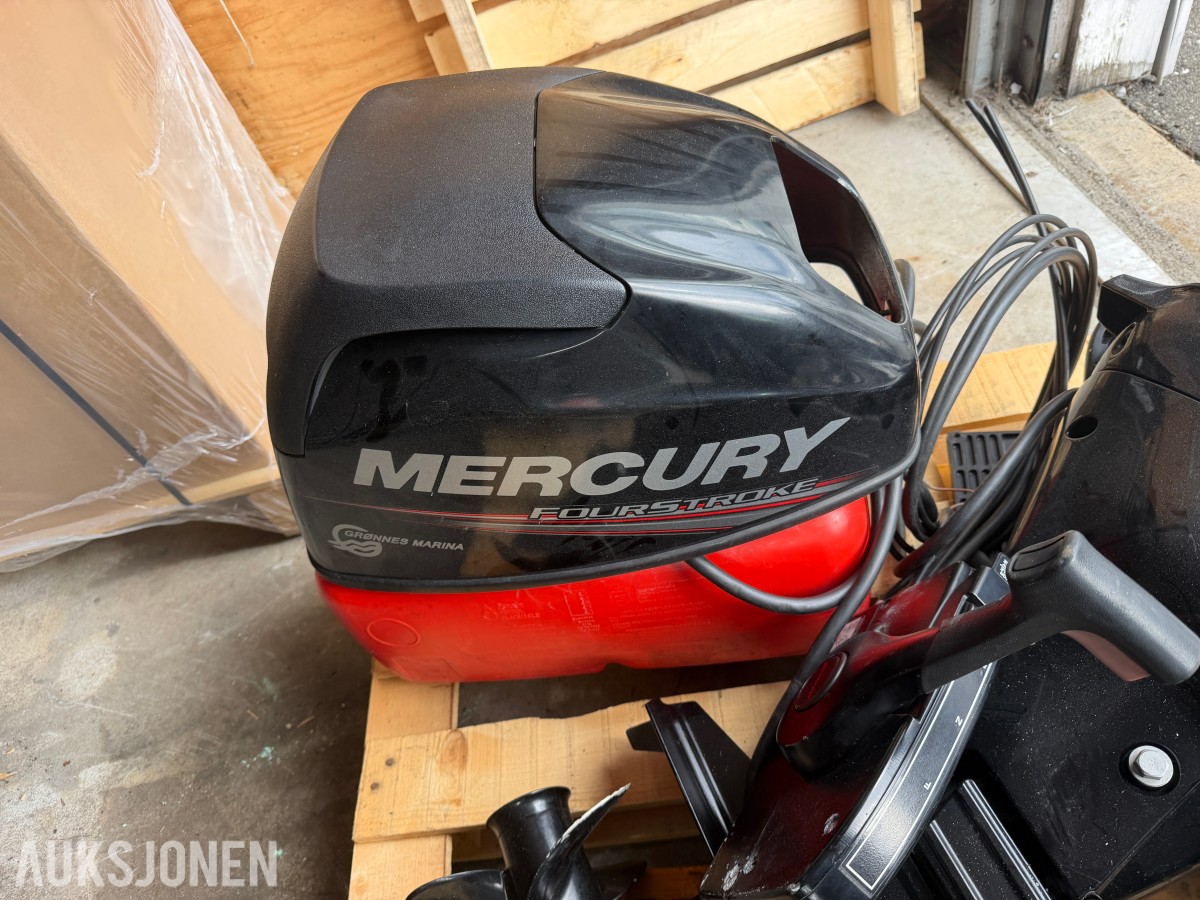 2015 MERCURY 10 HK FOURSTROKE – DELEMOTOR / REP.OBJEKT UTEN MINSTEPRIS