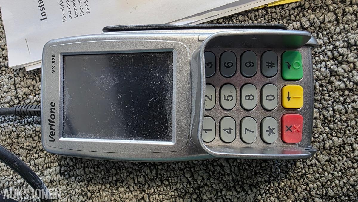 Diverse butikkutstyr selges samlet uten minstepris Verifone / Intermek +++