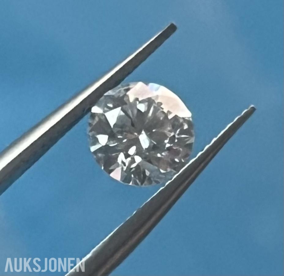 1.00 CT DIAMANT | D/VVS2/IDEAL | ROUND | IGI-SERTIFISERT!