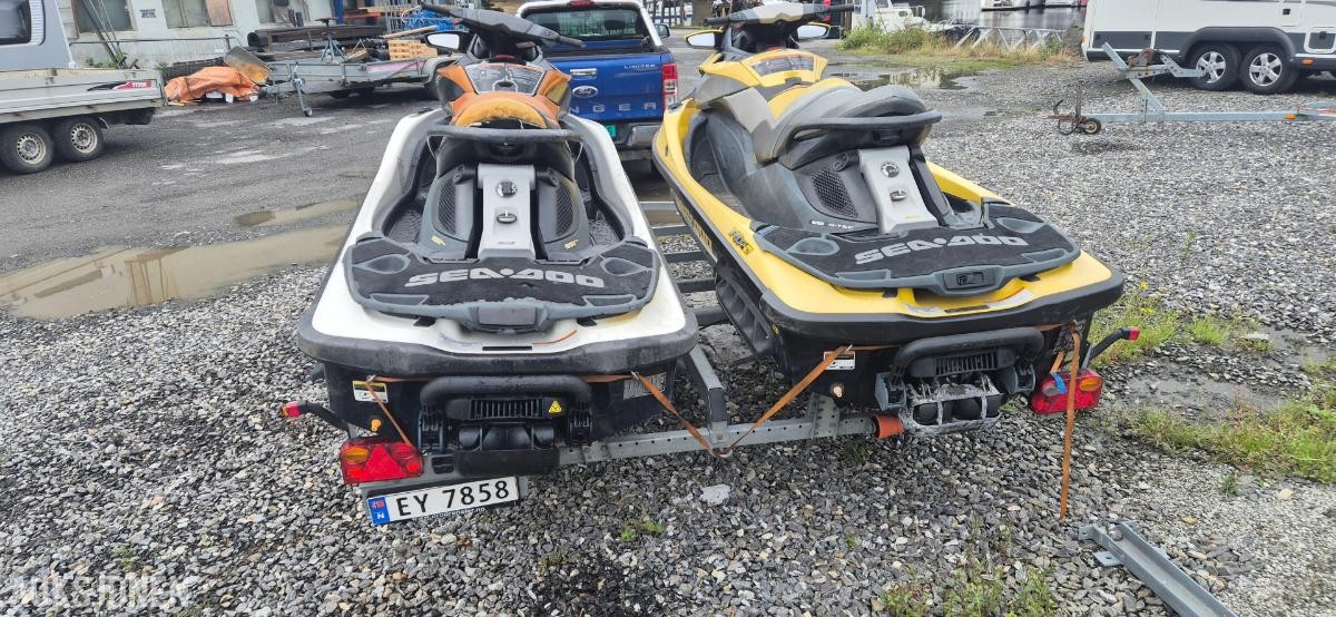 Dobbel vannscooter henger med Seadoo GTX 155 is, RXT 255 IS