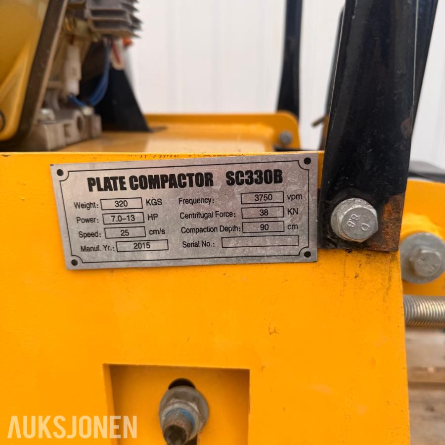 2015 **Dieseldrevet vibroplate ** SC330B rep objekt - ingen minstepris