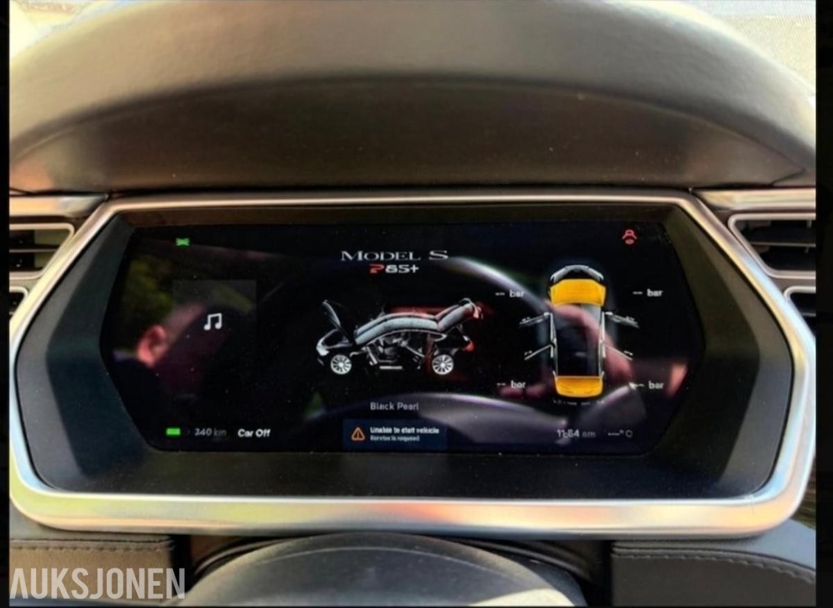 2014 Tesla Model S P85+ Luftfjæring, Skinninteriør, Reparasjonsobjekt