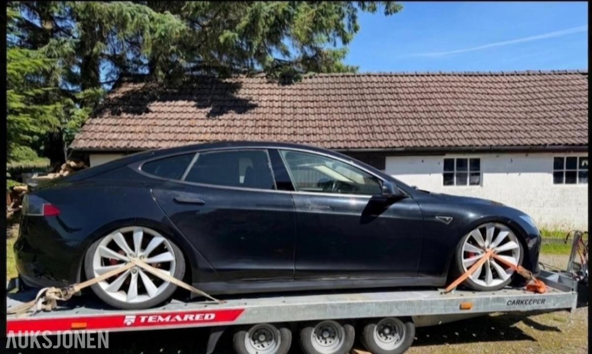 2014 Tesla Model S P85+ Luftfjæring, Skinninteriør, Reparasjonsobjekt