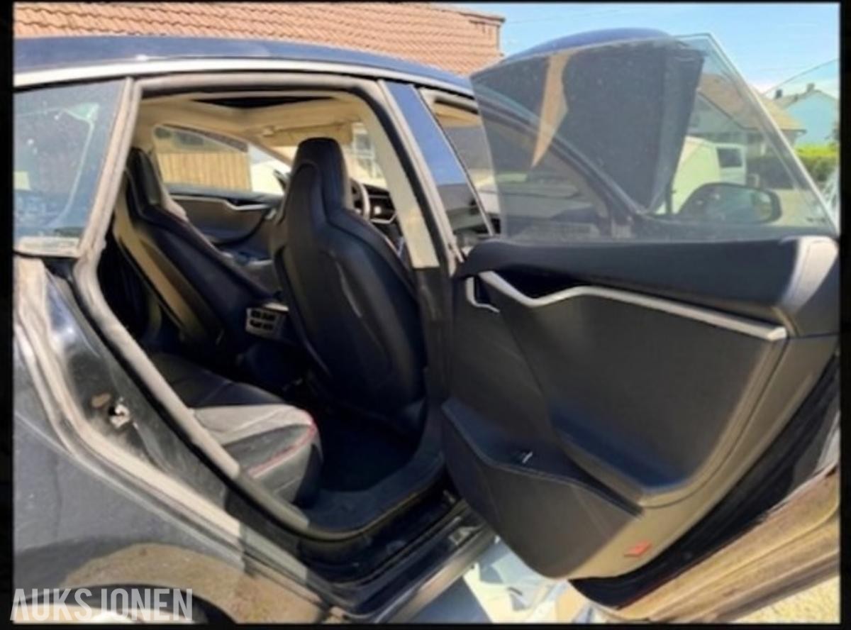 2014 Tesla Model S P85+ Luftfjæring, Skinninteriør, Reparasjonsobjekt