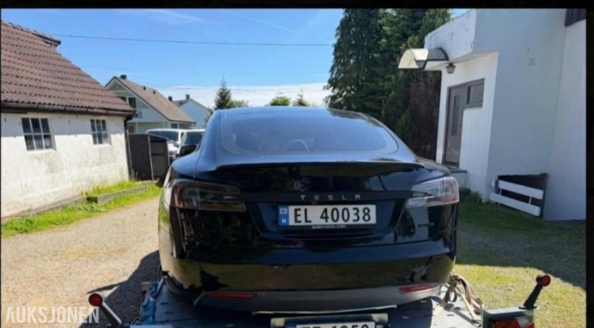2014 Tesla Model S P85+ Luftfjæring, Skinninteriør, Reparasjonsobjekt