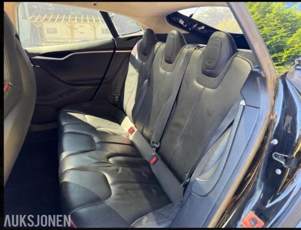 2014 Tesla Model S P85+ Luftfjæring, Skinninteriør, Reparasjonsobjekt