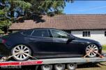 2014 Tesla Model S P85+ Luftfjæring, Skinninteriør, Reparasjonsobjekt