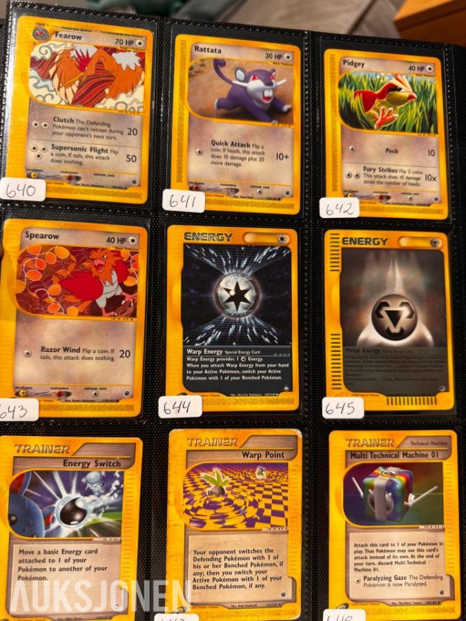 Pokemonkort samling Diverse fra 1995-2011
