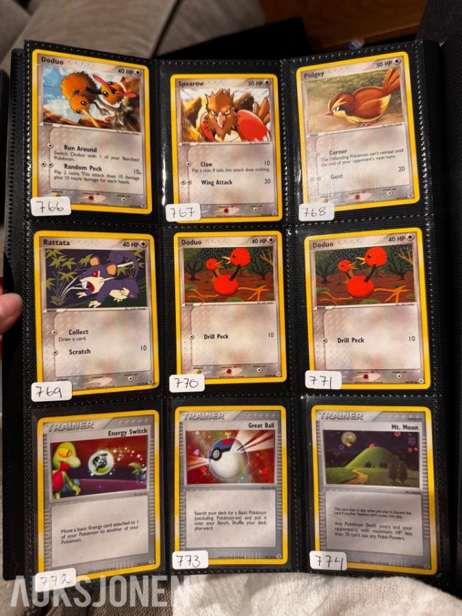 Pokemonkort samling Diverse fra 1995-2011