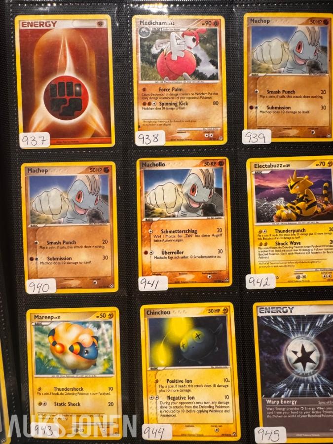 Pokemonkort samling Diverse fra 1995-2011