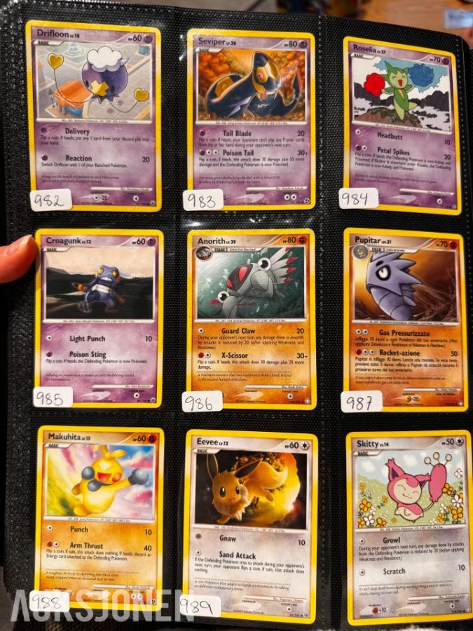 Pokemonkort samling Diverse fra 1995-2011