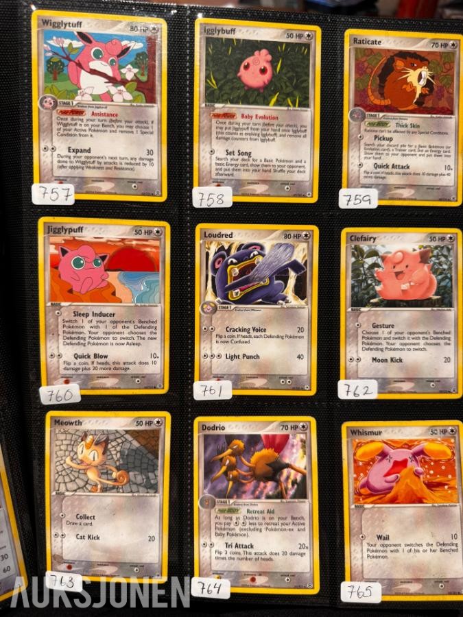 Pokemonkort samling Diverse fra 1995-2011