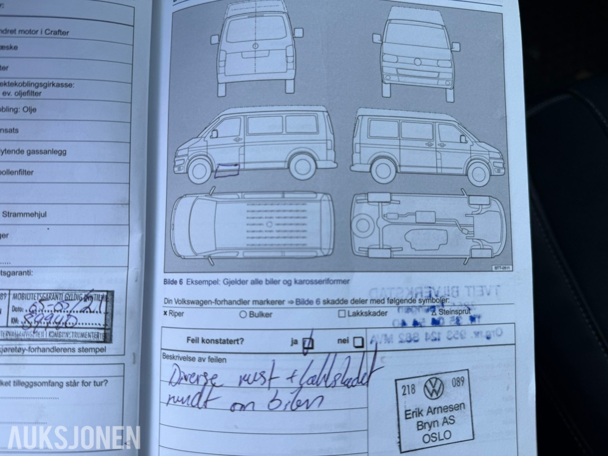 2014 Volkswagen Transporter 2.0-140 D 4MOTION, 152287km Rep.objekt – Ny clutch/svinghjul