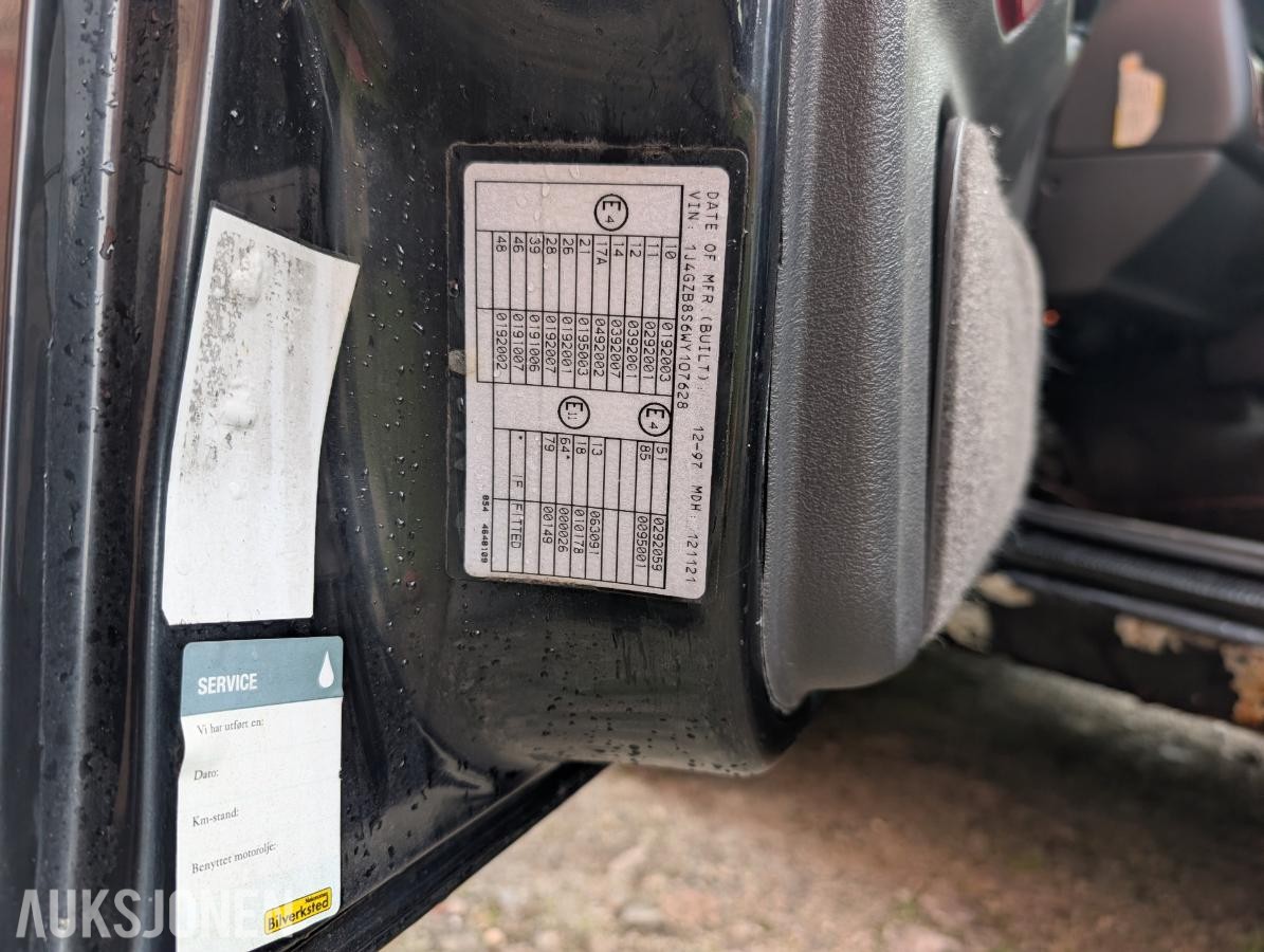 1998 Jeep Grand Cherokee Limited 4.0 184hk 4WD, Automat, Cruisekontroll