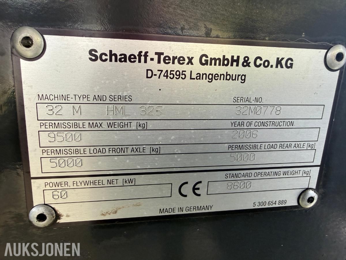2006 Terex Schaeff Hjulgraver med tiltrotator og skjær