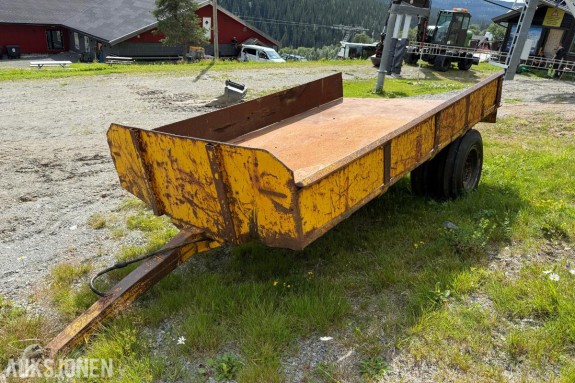Traktortilhenger 1 Akslet med tvillinghjul