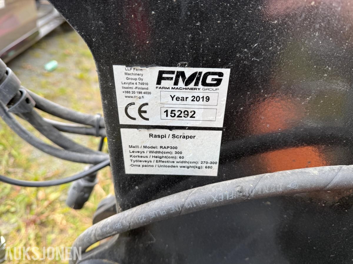 2019 Traktorskjær FMG Vegskrape solid og robust