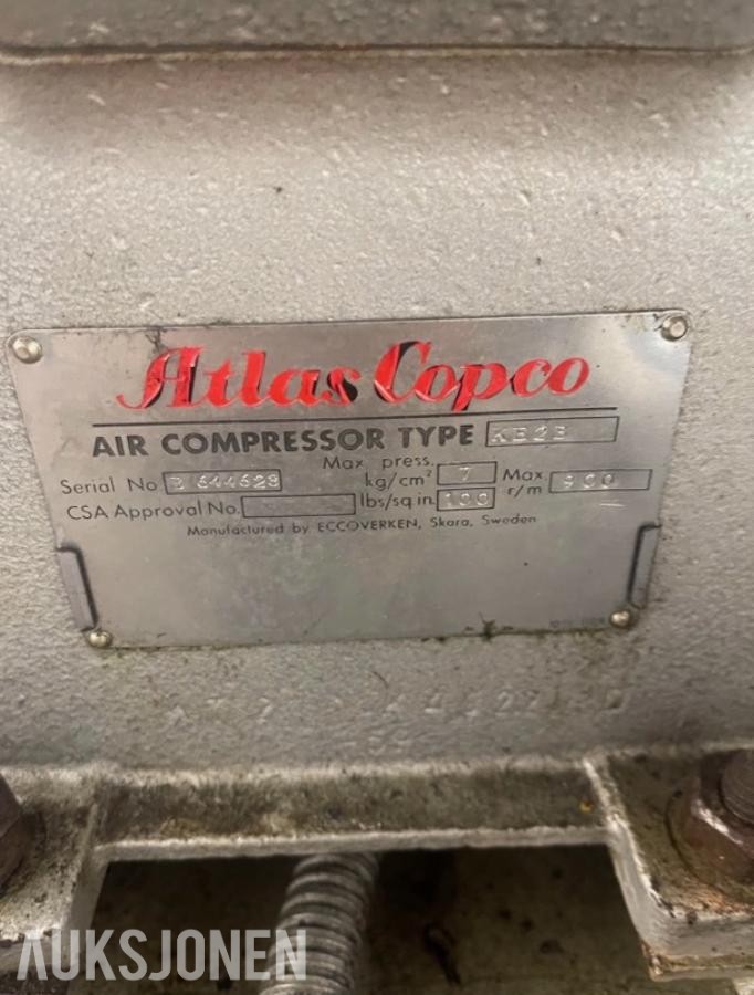 Atlas Copco stempelkompressor  KR 23