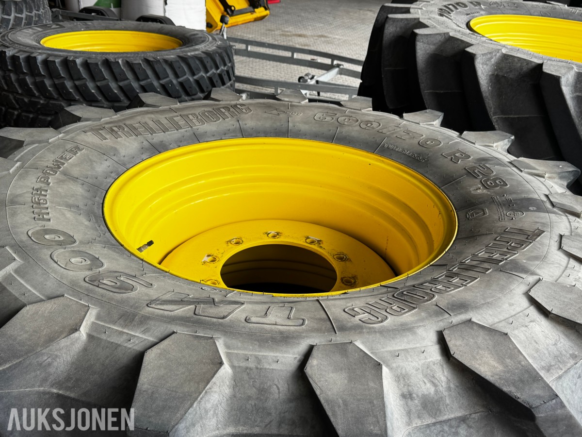 John Deere Trelleborg traktorhjul 600/70 R28 + 710/70 R42