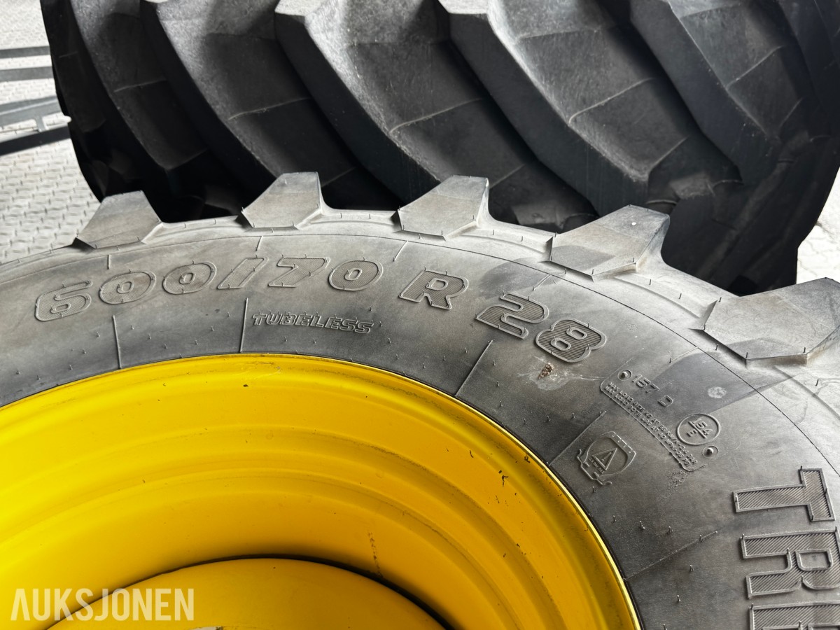 John Deere Trelleborg traktorhjul 600/70 R28 + 710/70 R42