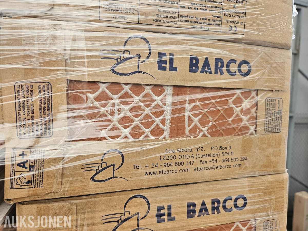 El Barco keramiske veggfliser - 15x15 cm - Hvit blank