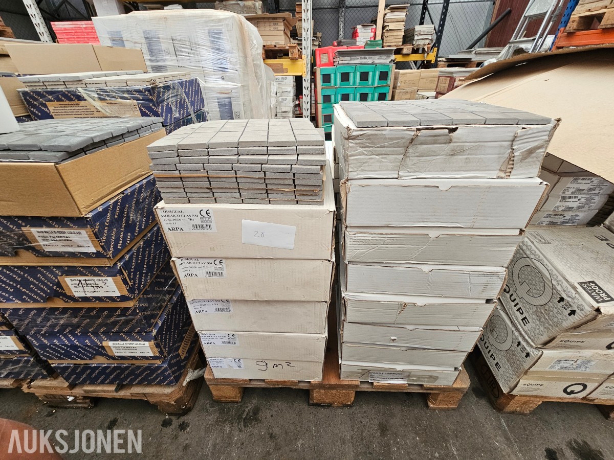 Blandet mosaikkfliser fra flere produsenter - 30x30 cm mesh-mosaikk