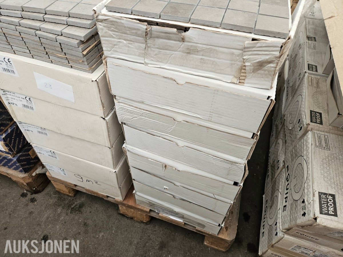 Blandet mosaikkfliser fra flere produsenter - 30x30 cm mesh-mosaikk