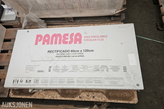 Pamesa Piave Argent gulvfliser - 60x120 cm - polert rektifisert - ca. 7-11 m² 