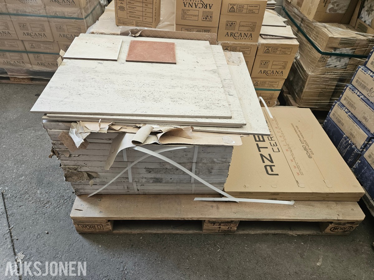 Steinlook gulvfliser 60x60 cm - Glazed Rectified - Skadet emballasje