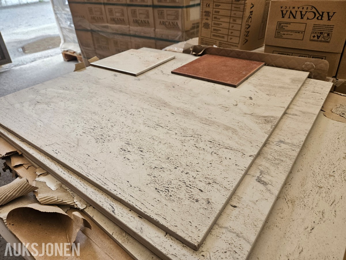 Steinlook gulvfliser 60x60 cm - Glazed Rectified - Skadet emballasje