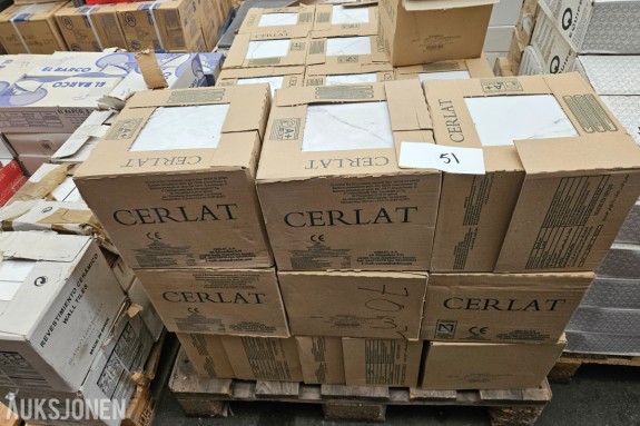 Cerlat Dortmund 22 gulvfliser - 22,5x22,5 cm - marmorlook - ca 30 m2