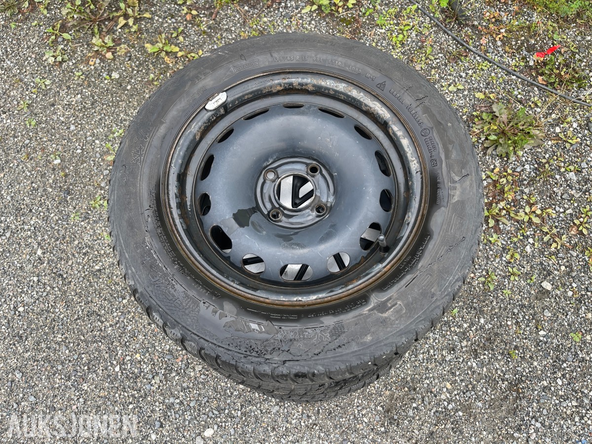 4 stk Gislaved vinterhjul 195/65 R15 på stålfelg