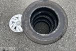 4 stk Falken sommerdekk 195/65 R15 med Nissan hjulkapsler