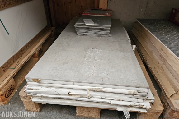 Storformat gulvfliser ca. 60x120 cm - Casalgrande Padana Acqua Marina 30x30 cm - blandet parti