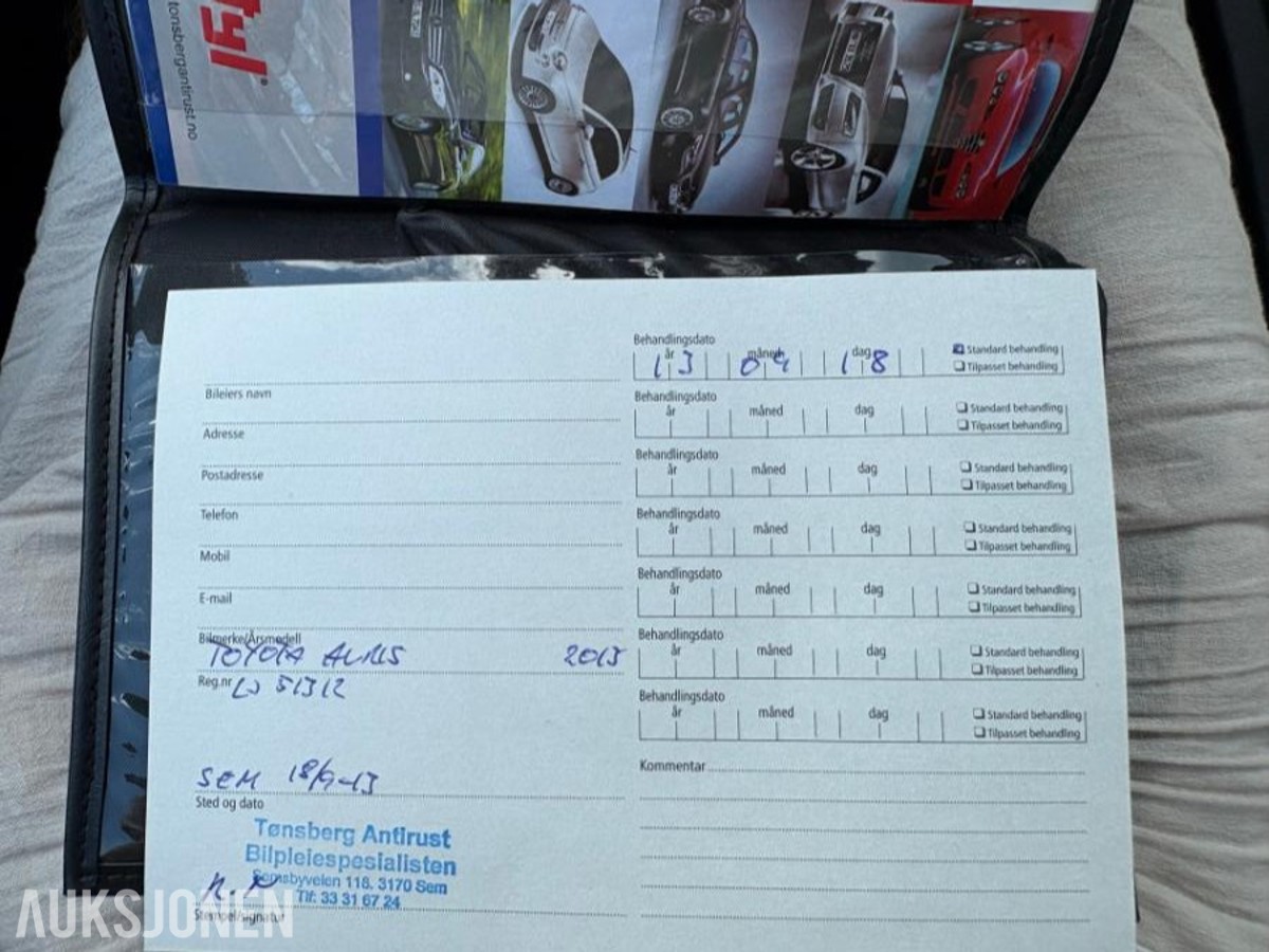 2013 Toyota Auris 1.3, 96238km, Hengerfeste, Ryggekamera