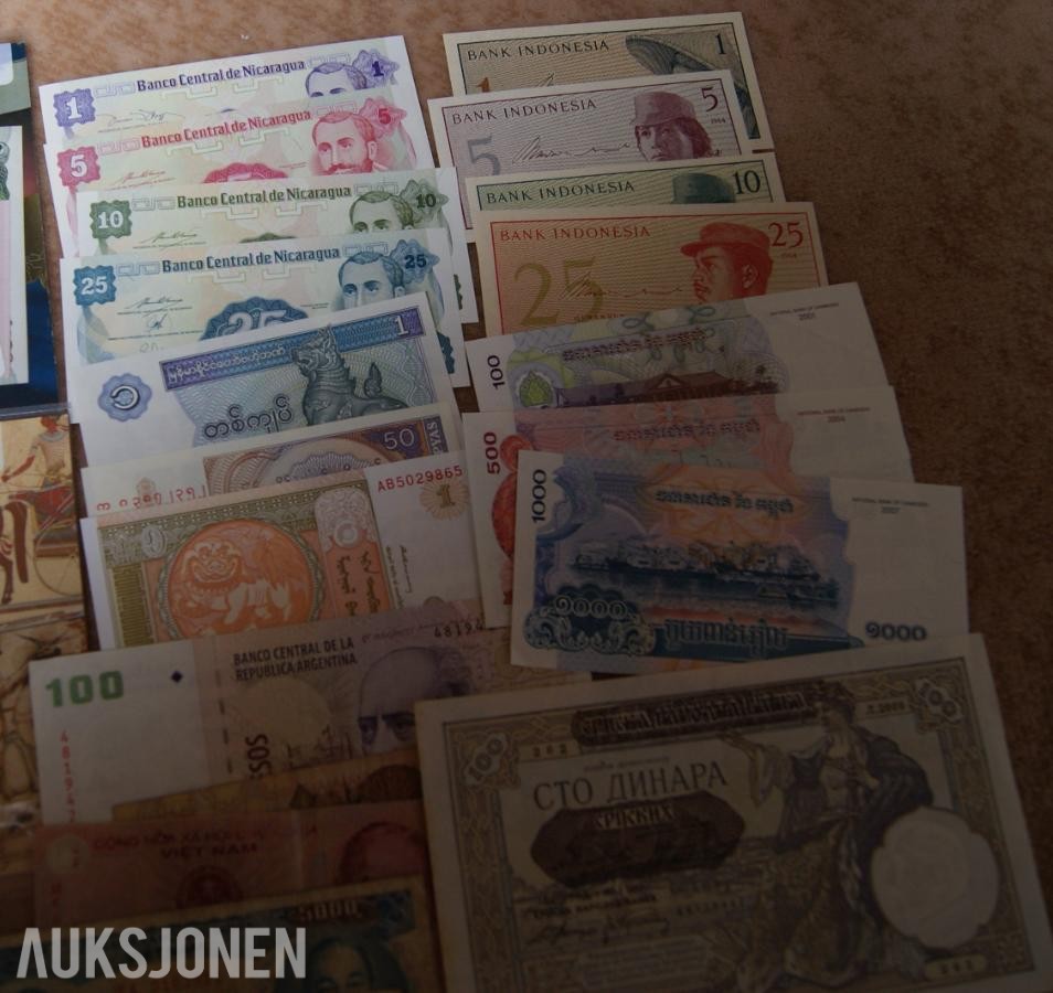 Seddel Lot Med Utenlandske Sedler! - INGEN MINSTEPRIS