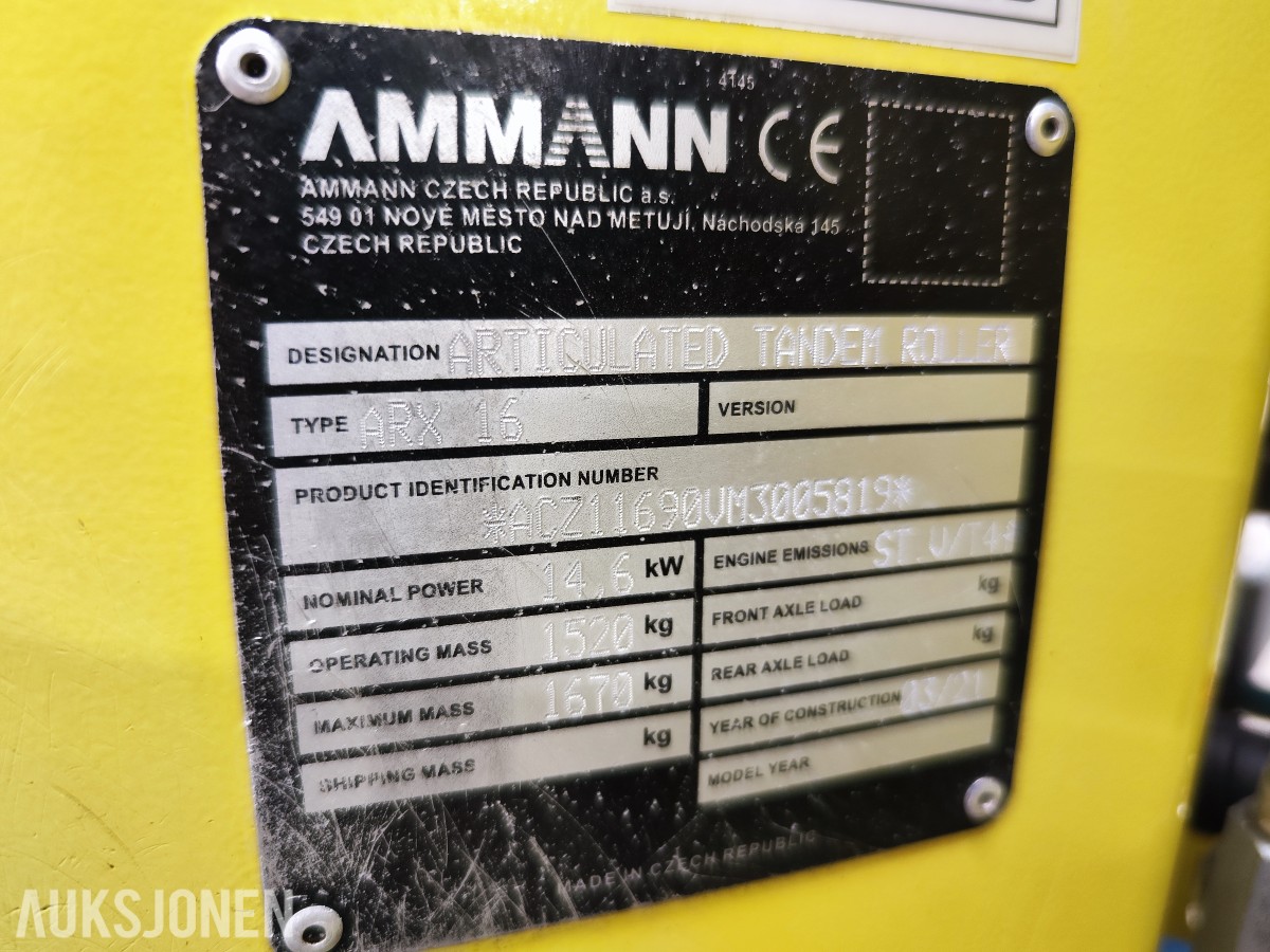 2021 AMMANN ARX 16 tandemvals