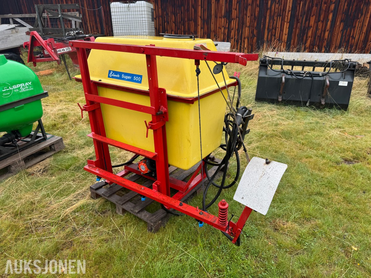 Ørlands Super 500 åkersprøyte 3-punktsfeste, PTO-drift og Comet BP 125K pumpe