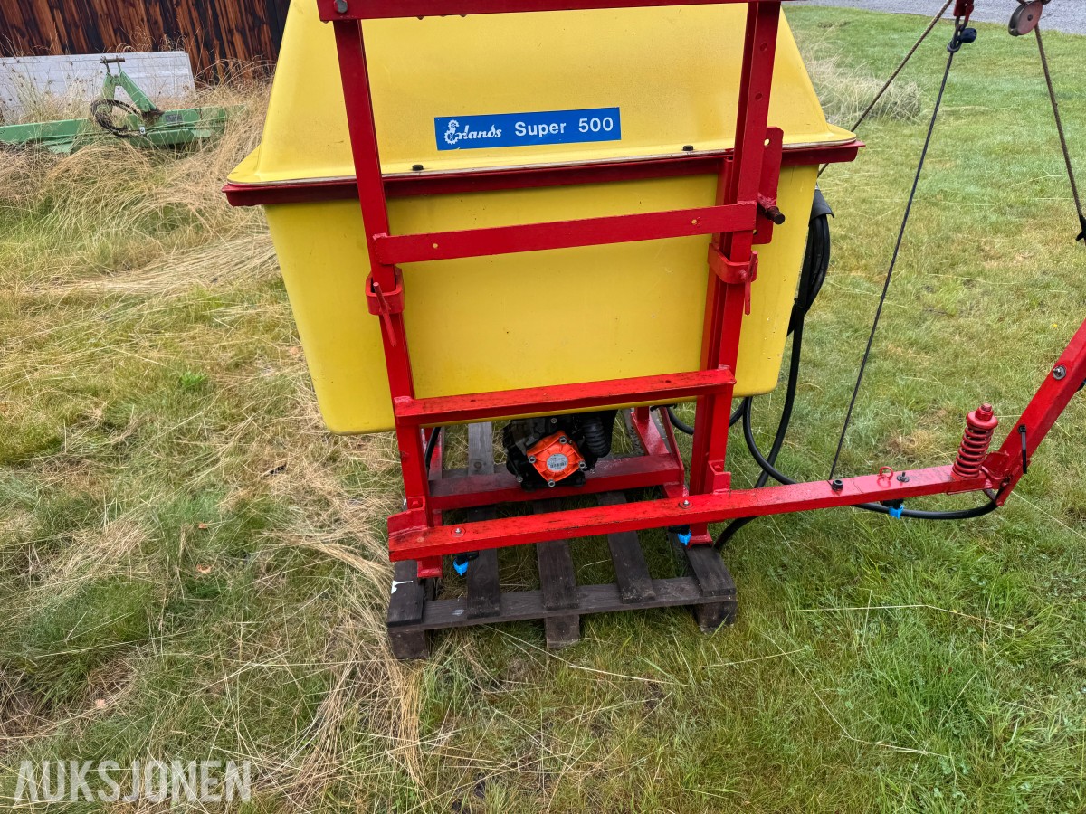 Ørlands Super 500 åkersprøyte 3-punktsfeste, PTO-drift og Comet BP 125K pumpe