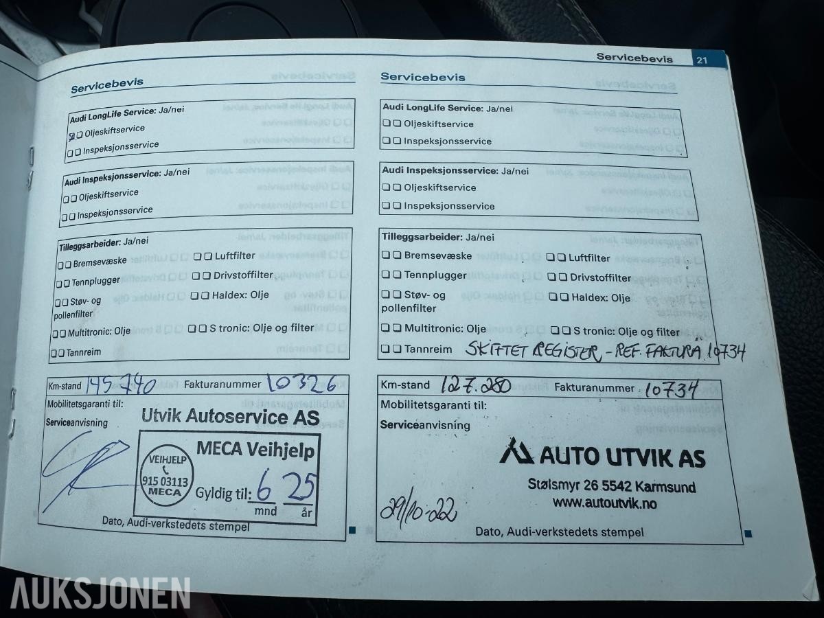 2009 Audi A5 2.0 Bensin 179hk EU ok til 10.2026
