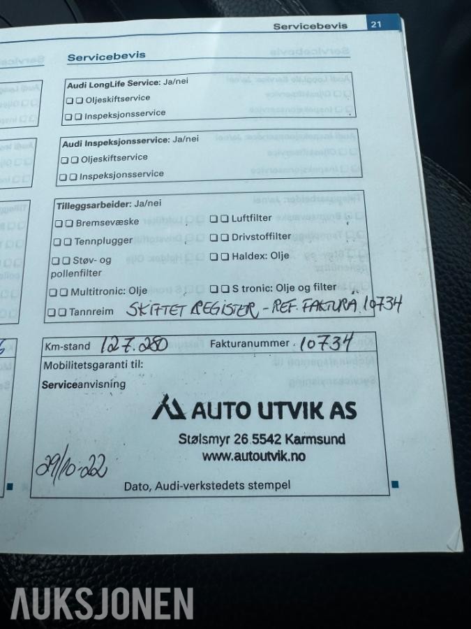 2009 Audi A5 2.0 Bensin 179hk EU ok til 10.2026